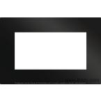  Plaque noire en verre 3 module 