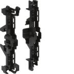  2 supports plastiques noirs, N 