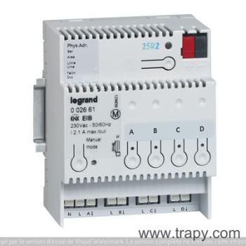  KNX ONOFF DIN CONTROL 4 OUT 8A 