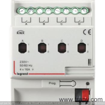  KNX ON-OFF DIN CTRL 4S 16A 