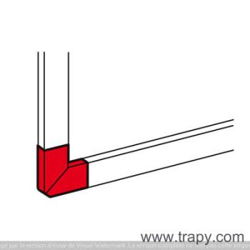  DLP ANGLE PLAT 80X35/50 BLANC 