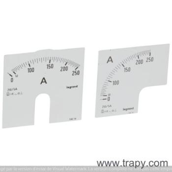  CADRAN AMPEREMETRE 0-250A 