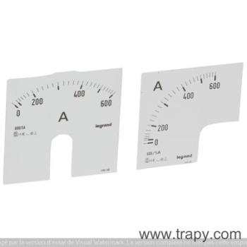  CADRAN AMPEREMETRE 0-600A 