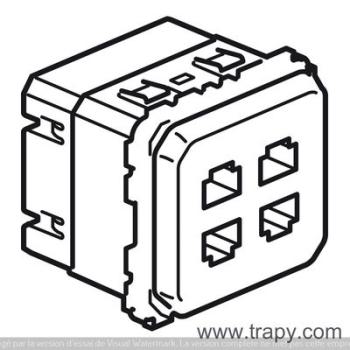  RJ45 MULTIMEDIA X4 STP CELIANE 