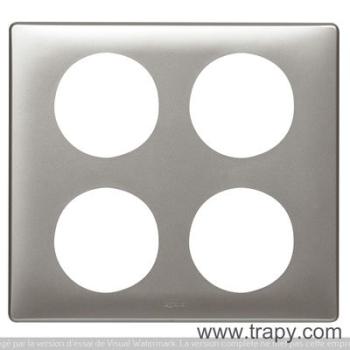  PLAQUE 2X2  TITANE 