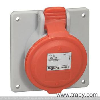  SOCLE TAB 16A 4P+T 415V IP44 