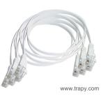  Lot de 5 cordons plats RJ45 FT 