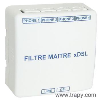  Filtre matre xDSL 4 sorties R 