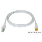  Cordon RJ45/Fiche F SAT Lg 2 m 