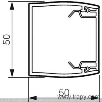  LOGIX45 50X50 FOND PVC 2M NOIR 