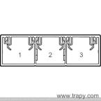  LOGIX45 3COMP FOND PVC160X50AB 