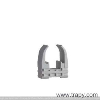  CLIPS A TUBE DIAM20 GRIS 