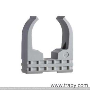  CLIPS A TUBE DIAM25 GRIS 